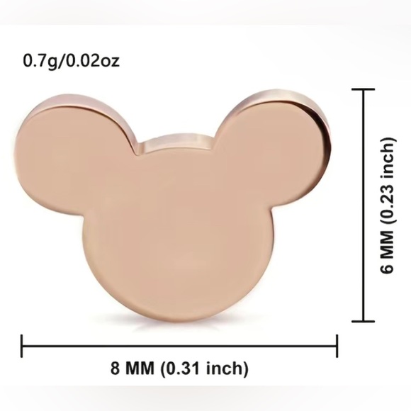 🆕 Pick 3/$15 🎉 Disney Mouse Inspired Glossy Black Stud Earrings - Picture 4 of 7